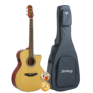 Violão Profissional Strinberg Diamond DA3SC Aço Pré SE-X Bag