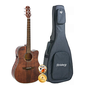 Violão Profissional Strinberg Diamond DD1C SM Folk SE-X Bag