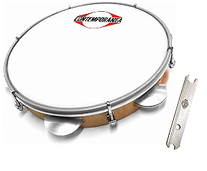 Pandeiro Contemporânea Light 10" Profissional Madeira Nylon