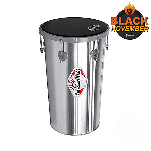 Rebolo Cônico 12"x50 Contemporânea Light Em Alumínio Pele Napa