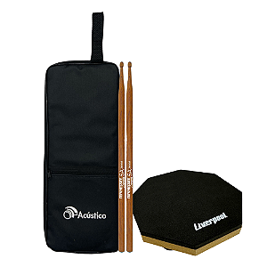 Baqueta Liverpool Tennessee Jatobá 5A Com Pad 6" + Bag