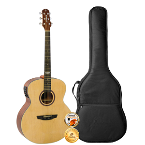 Kit Violão Elétrico Strinberg SJ200 Semi Jumbo Spruce Capa