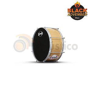 Zabumba Contemporânea Light 18”x20 Em Madeira Com Pele Napa