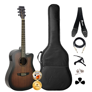 Kit Violão Strinberg Forest FS4D Tobacco Sunburst Completo