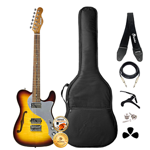 Kit Guitarra Telecaster Thinlin Strinberg SGS210T VS Completo