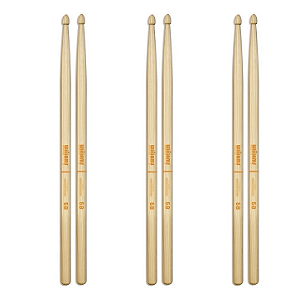 Baqueta De Bateria Williams Hickory 5B Hard Rock 3 Pares