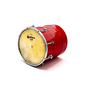 Cuíca Em Alumínio 6" Vermelho Pele Couro Kuringa by Torelli