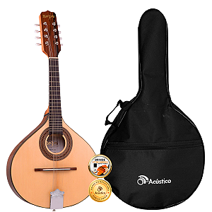 Kit Bandolim Elétrico Rozini RB10 Studio 8 Cordas Com Capa