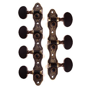 Tarraxa Para Violão 7 Cordas Rozini Ouro Velho Pino Grosso