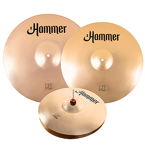 Pratos Liverpool Hammer Lit Hi-hat 14” Crash 16” Ride 20” B20