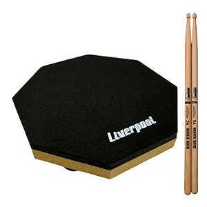 Kit Baqueta De Bateria 5A Williams Hickory Medium Rock + Pad