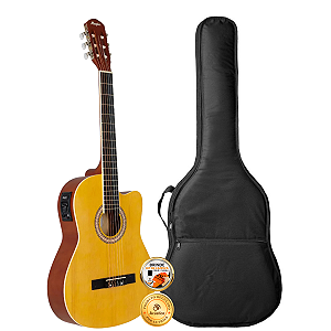 Kit Violão Elétrico Nylon Tagima Memphis AD-60 Fosco Capa