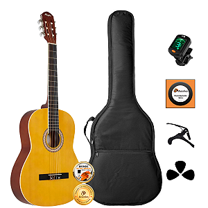 Kit Violão Nylon Estudante Tagima Memphis AD-39 Fosco Completo