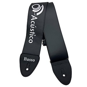 Correia Nylon O Acústico By Basso Sintética Preta