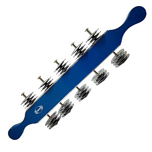 Chocalho De Platinelas Luxo Contemporânea Azul Com Gliter
