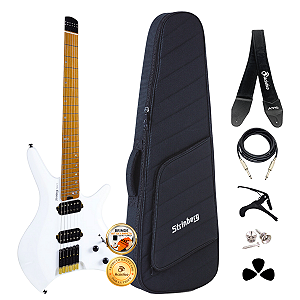 Guitarra Headless Strinberg Next SHN6 Pearl White + Acessórios