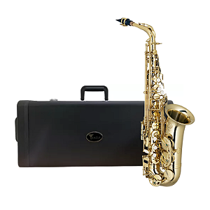 Saxofone Alto Eagle Em Mib C/ Acabamento Laqueado SA501 + Case