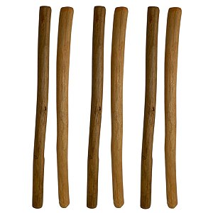 Bastão Maculelê Grimas Para Capoeira E Dança 40CM Kit 3 Pares
