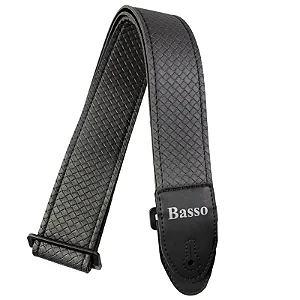 Correia Basso SF-115 Tressê em Couro Sintético Preta