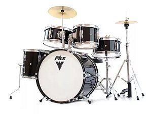 Bateria Infantil PHX 16" Preta