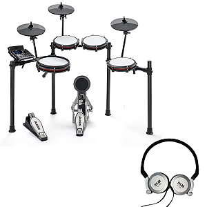 Kit Bateria Eletrônica Alesis e Fone