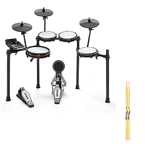Kit Bateria Eletrônica Alesis e Baqueta