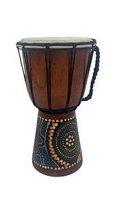 Tambor Djembê Percussão Africana Mini Pele Couro