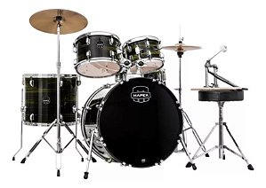 Bateria Acústica Mapex Comet Cor Ebony Yellow Grain