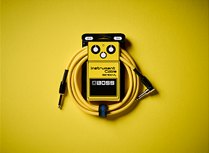 Cabo Boss Para Instrumento P10 x P10L de 3m Amarelo