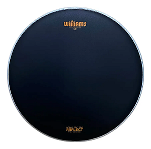Pele de Bateria Williams AA Filme Duplo Coated Preta  16"