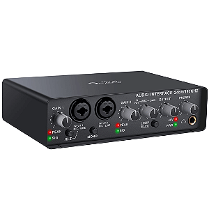 Interface de Áudio USB Teyun Q24 24 Bits 2 Canais
