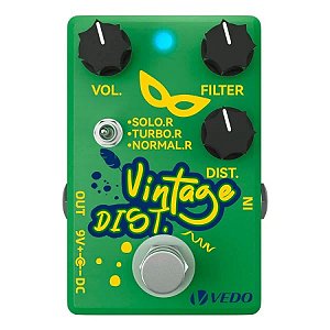 Pedal de Efeito Guitarra Vedo Vintage Distort. True Bypass