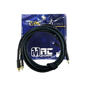 Cabo Sinal Stereo MAC Dj Series 1P2st X 2RCAst 3,05m Sg09n10