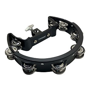 Pandeiro Meia Lua Com Clamp Liverpool Preto