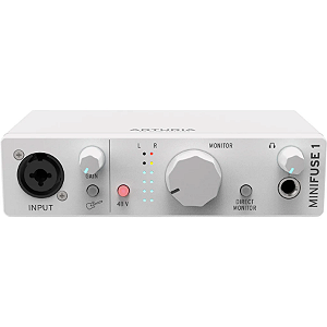 Interface de Áudio Arturia MiniFuse USB Dual Áudio Branca