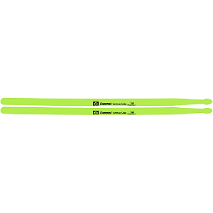 Baqueta 5A Liverpool Luminous Series Neon Fluorescente Verde