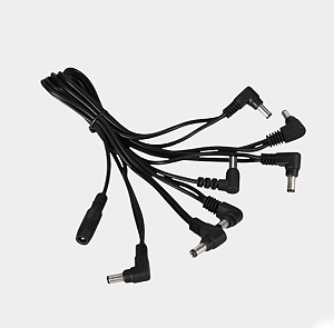 Cabo Extensor De Alimentação MXT Para 7 Pedais 20cm Preto