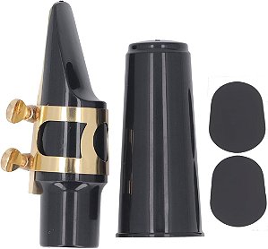 Kit Boquilha,  Abraçadeira, Tampa para Sax Soprano Pro Fire