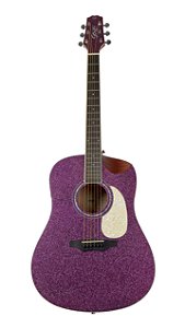 Violão Seizi Originals Mirai Akira Half Cut Purple Sparkle