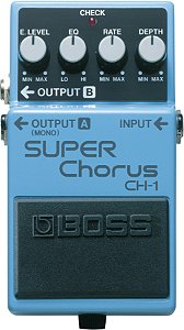 Pedal de Efeito Para Guitarra Boss Super Chorus CH-1