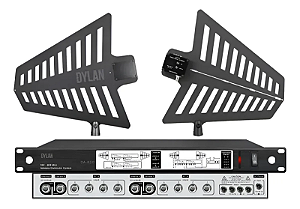 Distribuidor De Antena Dylan DA 800 P/ Mic Sem Fio Cor Preto