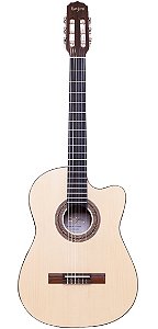 Violão Rozini Studio Flat Natural Elétrico Nylon EQ Fishman