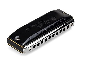 Gaita de Boca Diatônica Hering RK 20 Black Dó