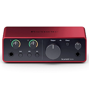 Interface de Audio Focusrite Scarlett Solo 4th Geração