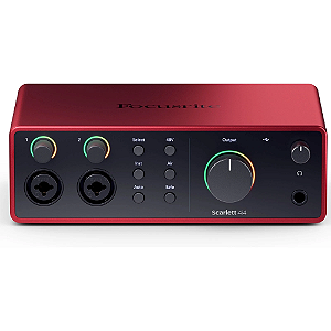 Interface De Áudio Focusrite Scarlett 4i4 4th Geração