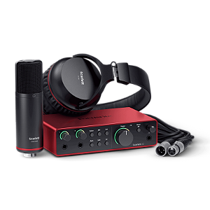Kit Home Studio Focusrite Scarlett Solo Studio 4th Geração