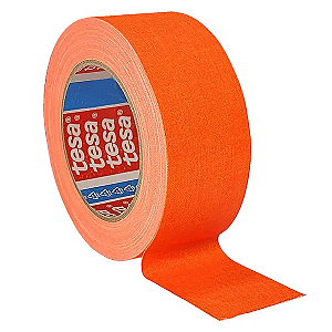 Fita Tecido Gaffer Tape Tesa 24mmX5m Laranja Fluorescente