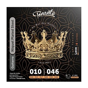 Encordoamento Para Guitarra Tonante 010 Niquel Plated Steel