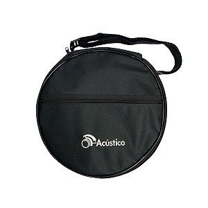 Bag p/ Tamborim Luxo Acolchoada Bolso e Alça