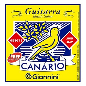 Corda de Guitarra Giannini Canário Aço Inox Leve (09.042)